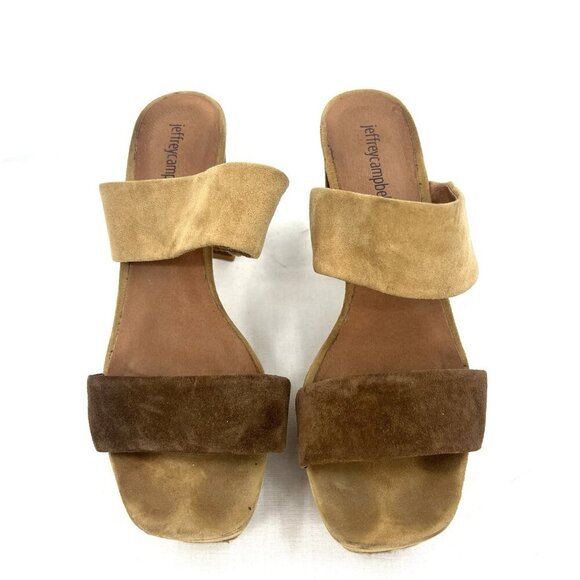 Jeffrey Campbell Adriana Two Tone Platform Sandals Women’s 9.5 - Picture 5 of 11